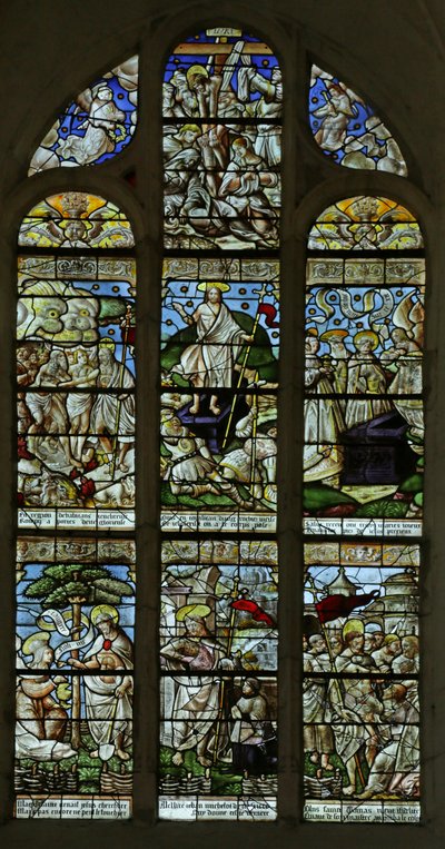 Window depicting the Resurrection by French School